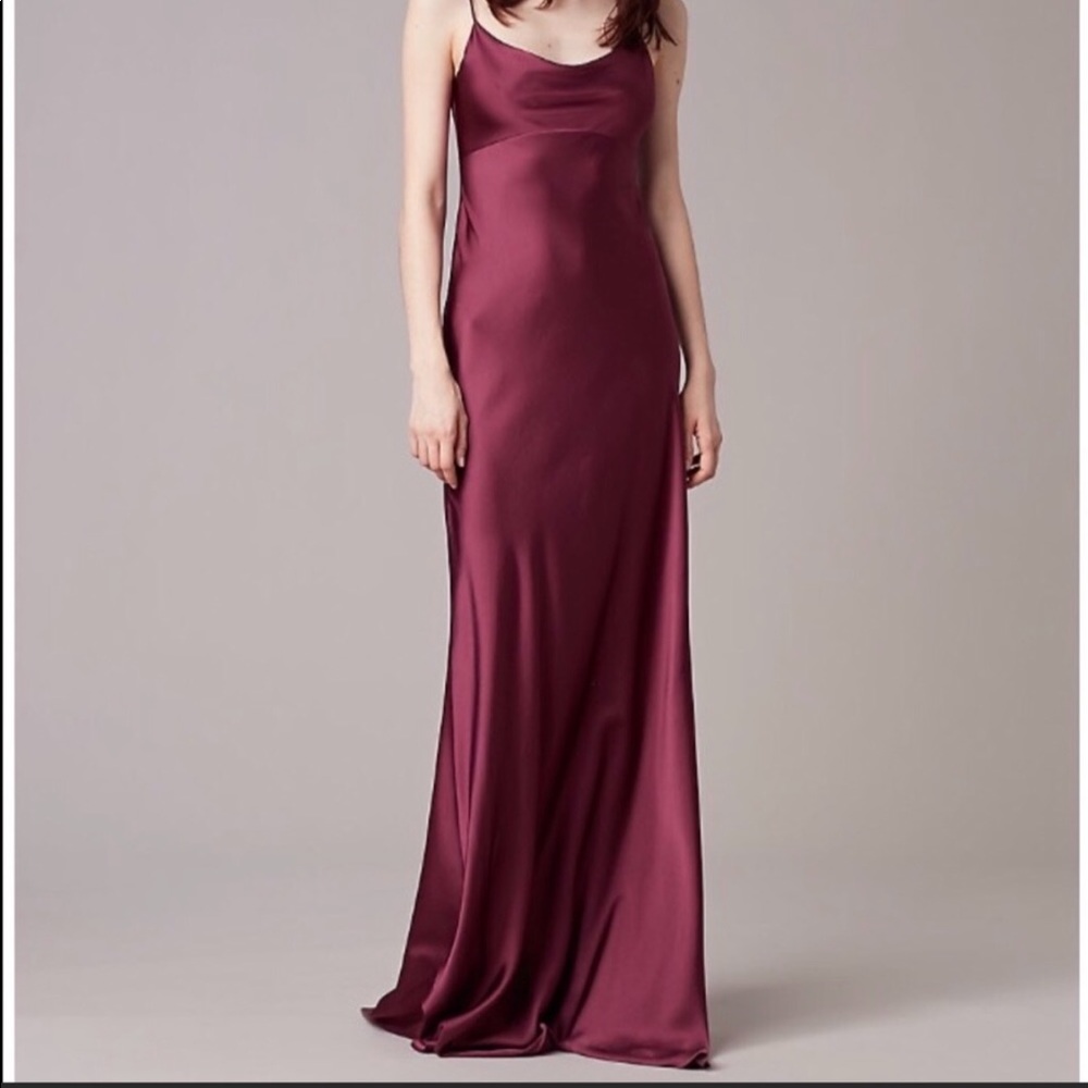 DVF silk burgundy dress size 0